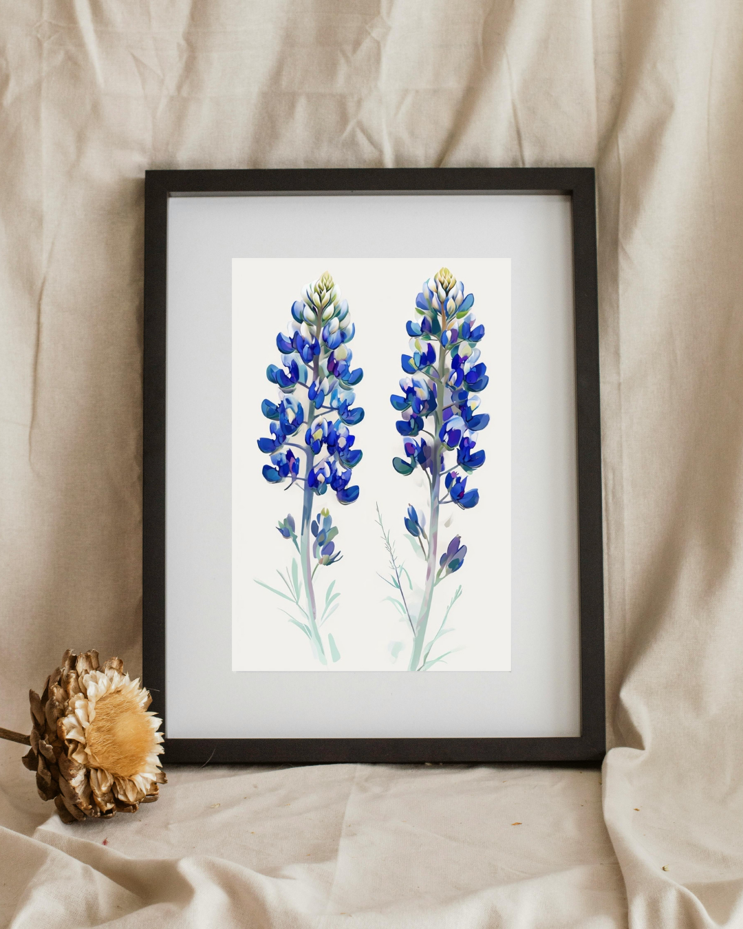 šæ Texas Bluebonnets Art Print | Soft Botanical Decor š